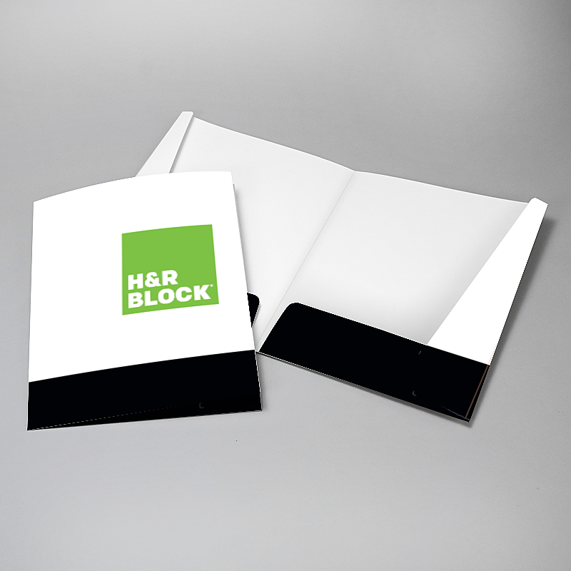 Picture of Glueless Pocket Folder - 8.875" x 11.5"