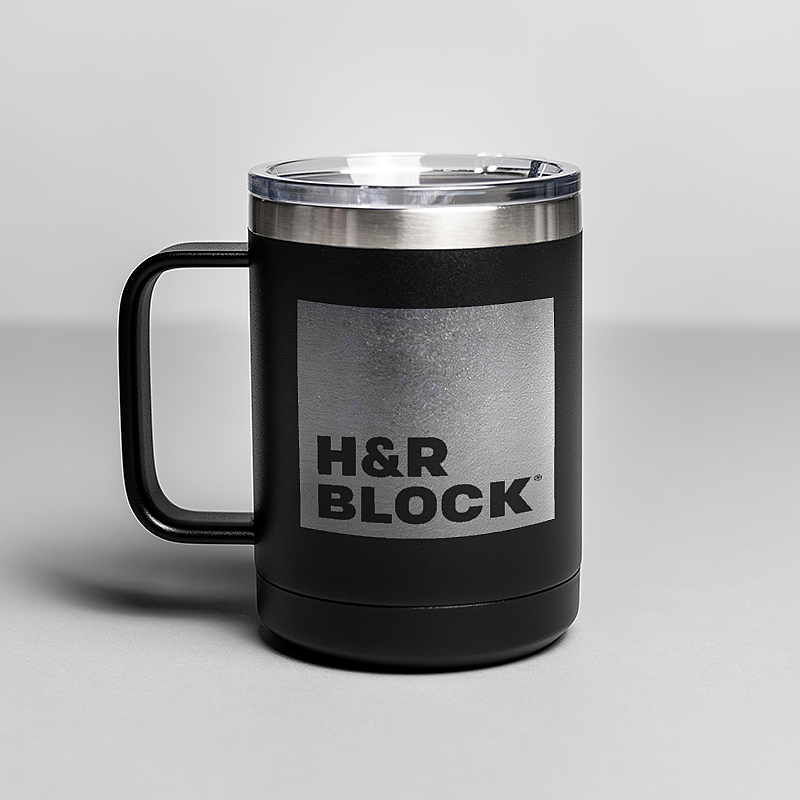 Picture of Black 15 oz. Polar Camel Mug with Slider Lid