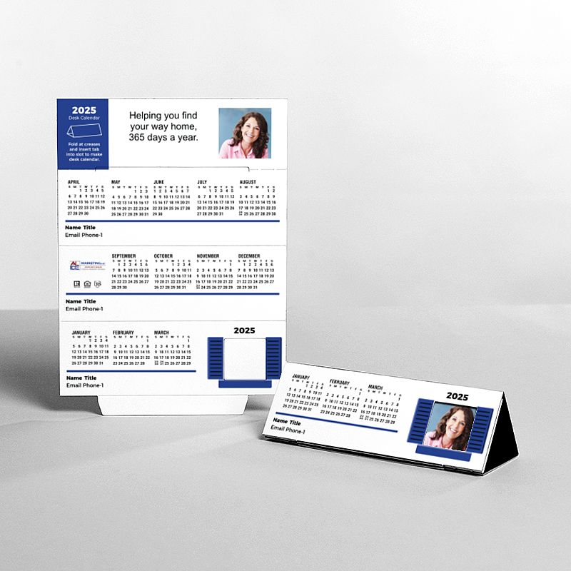 Picture of Custom Tented Desk Calendars - 2025