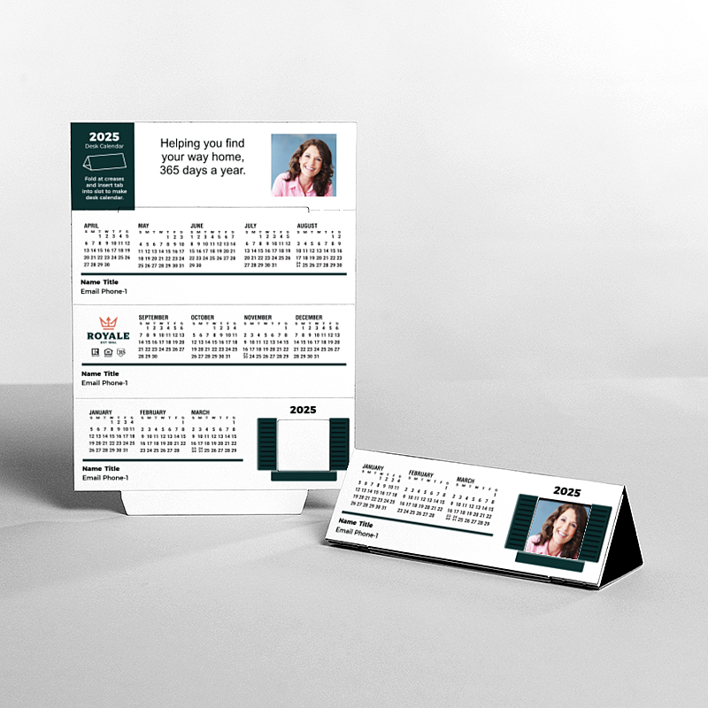 Picture of Custom Tented Desk Calendars - 2025