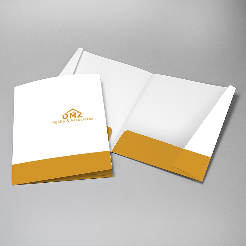 Picture of Glueless Pocket Folder - 8.875" x 11.5"