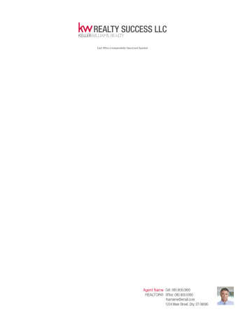 Picture of Keller Williams Realty White 70lb Letterhead