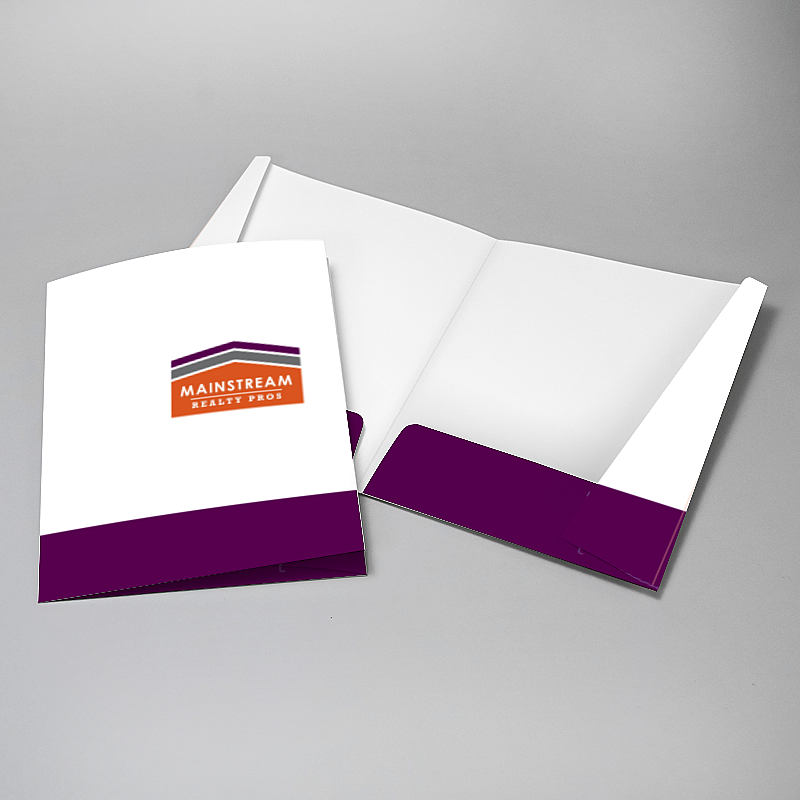 Picture of Glueless Pocket Folder - 8.875" x 11.5"