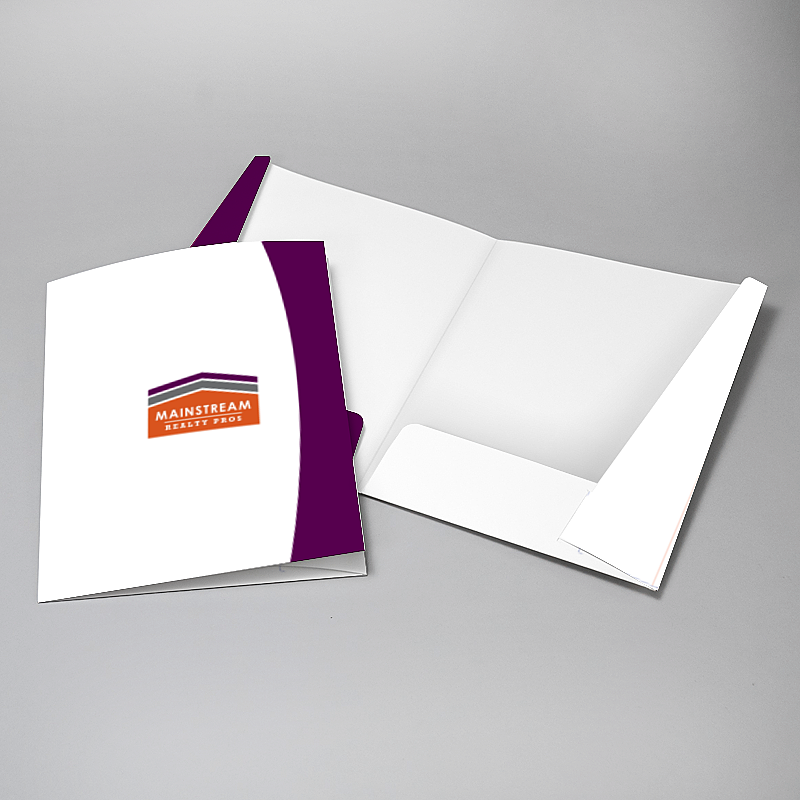 Picture of Glueless Pocket Folder - 8.875" x 11.5"