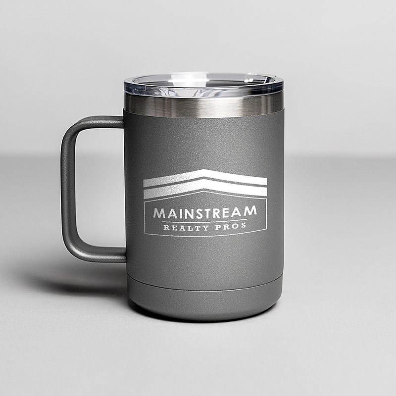 Picture of Gray 15 oz. Polar Camel Mug with Slider Lid