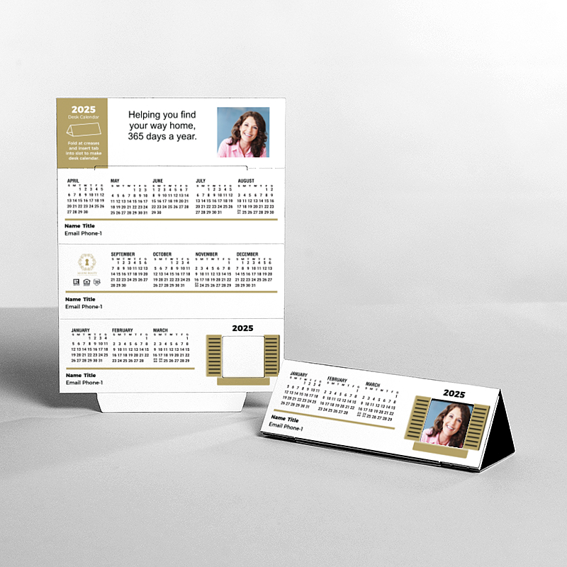 Picture of Custom Tented Desk Calendars - 2025