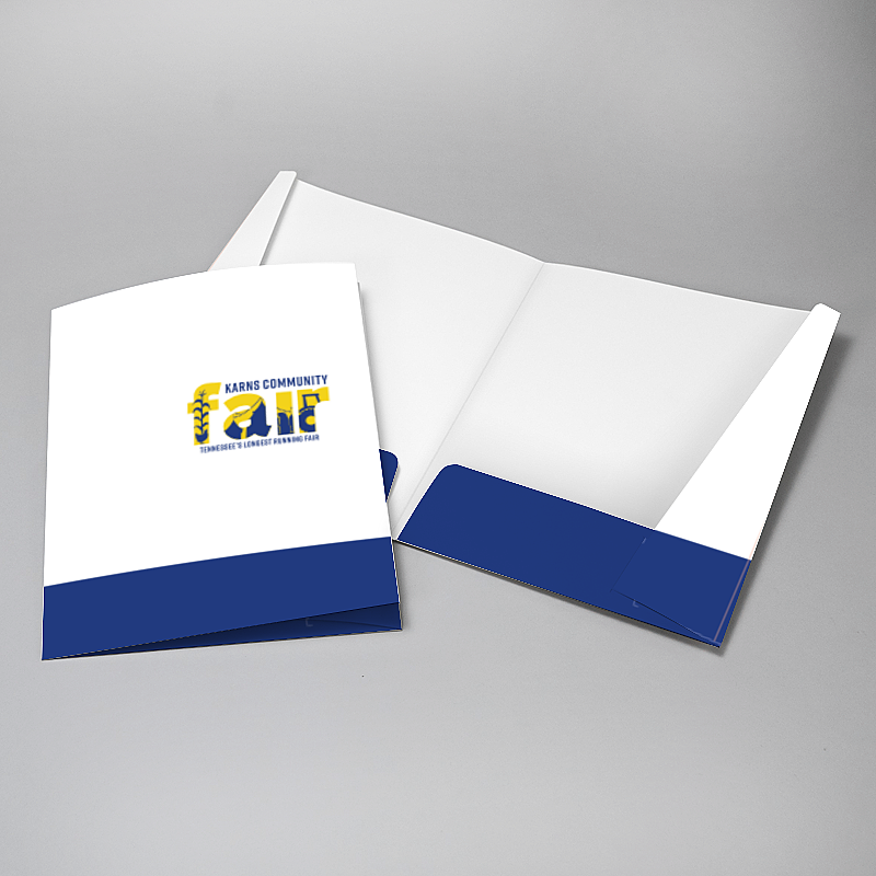 Picture of Glueless Pocket Folder - 8.875" x 11.5"
