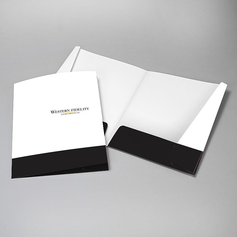 Picture of Glueless Pocket Folder - 8.875" x 11.5"