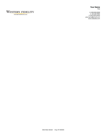 Picture of White 70lb Letterhead