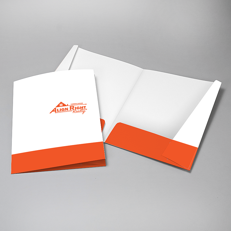 Picture of Glueless Pocket Folder - 8.875" x 11.5"
