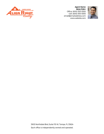 Picture of White 70lb Letterhead