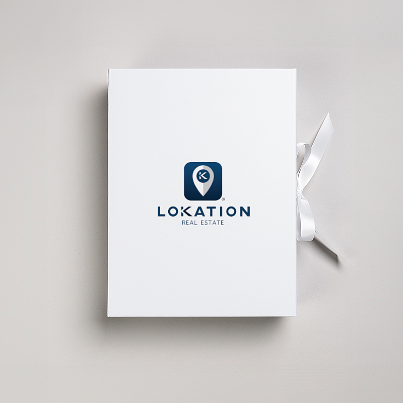 Picture of Magnetic Presentation Box with Ribbon - White