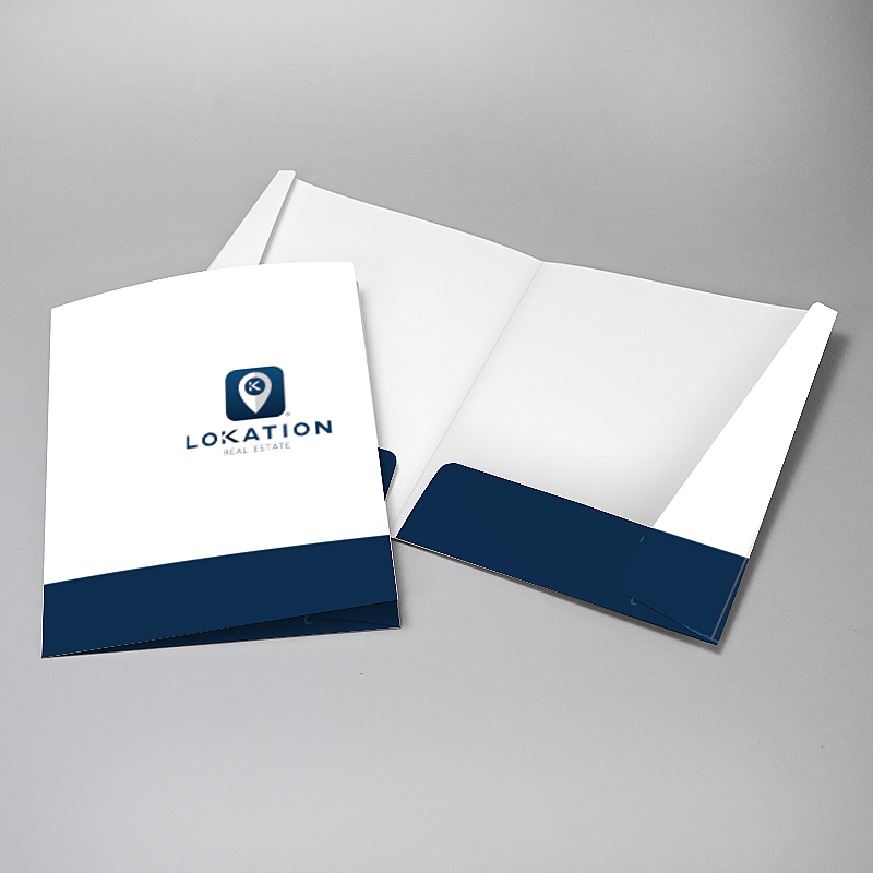 Picture of Glueless Pocket Folder - 8.875" x 11.5"