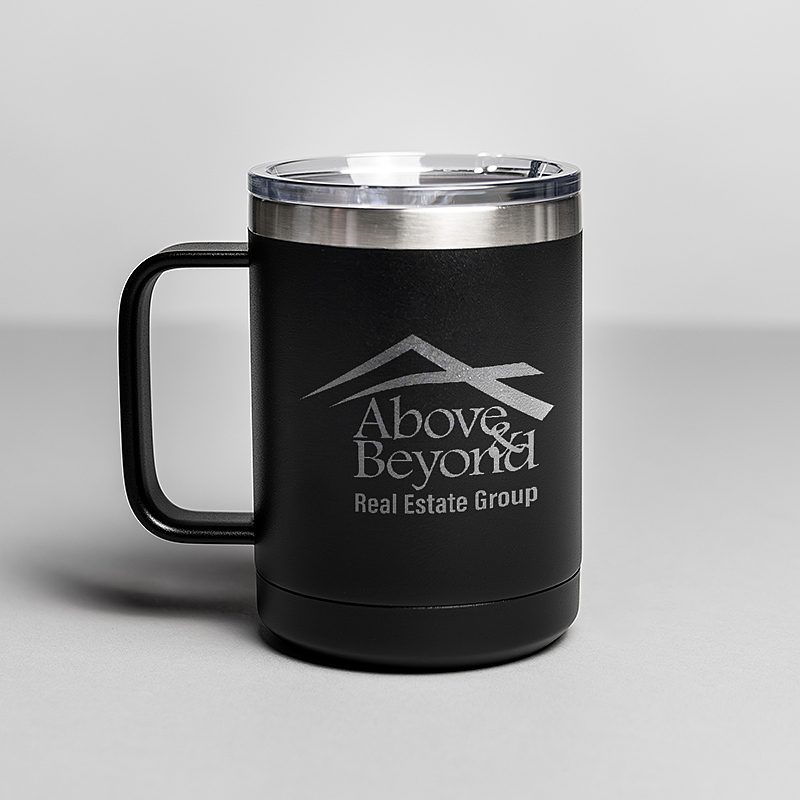 Picture of Black 15 oz. Polar Camel Mug with Slider Lid