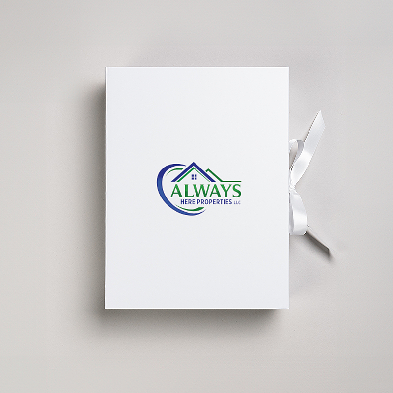 Picture of Magnetic Presentation Box with Ribbon - White