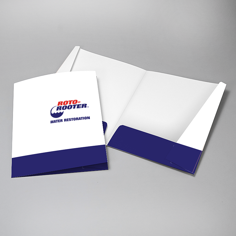 Picture of Glueless Pocket Folder - 8.875" x 11.5"