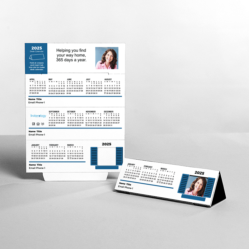 Picture of Custom Tented Desk Calendars - 2025
