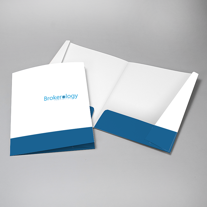 Picture of Glueless Pocket Folder - 8.875" x 11.5"