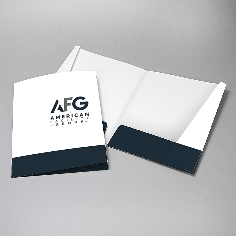 Picture of Glueless Pocket Folder - 8.875" x 11.5"