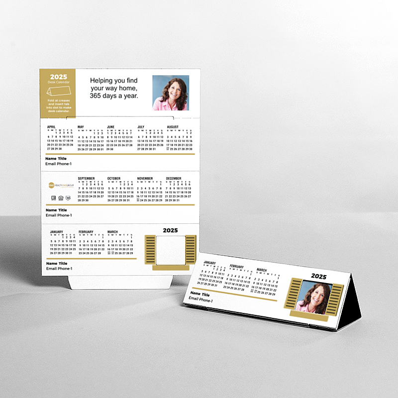 Picture of Custom Tented Desk Calendars - 2025