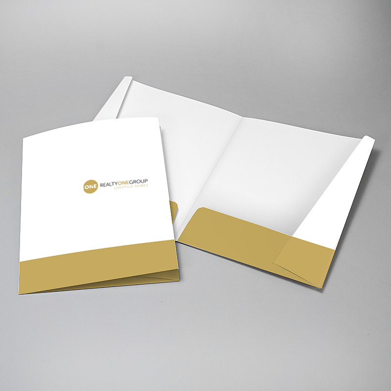 Picture of Glueless Pocket Folder - 8.875" x 11.5"