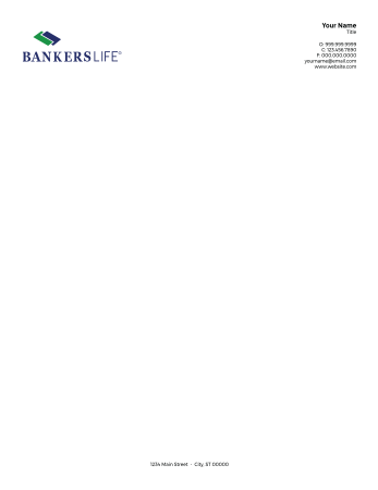 Picture of White 70lb Letterhead