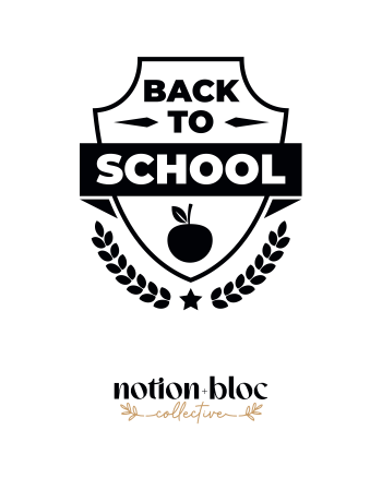 Picture of Note Card - Back to School Badge