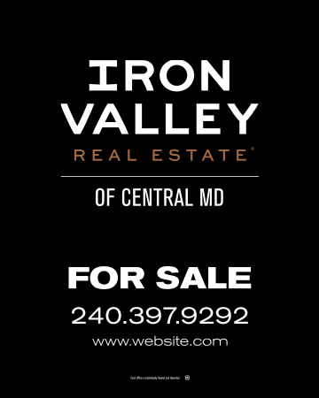 Picture of Sign - Iron Valley Real Estate 30 x 24 Yard Panel