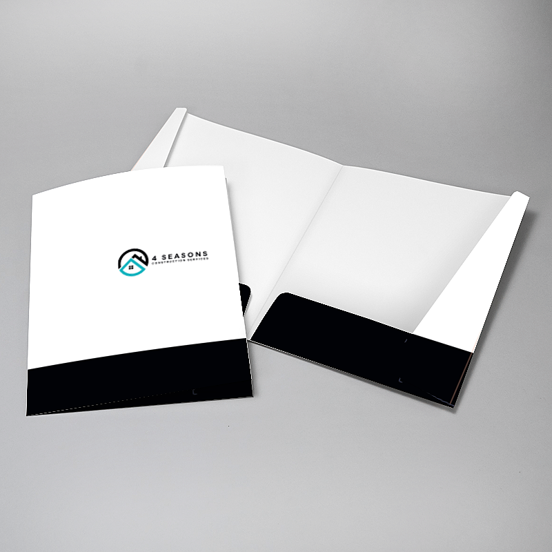 Picture of Glueless Pocket Folder - 8.875" x 11.5"
