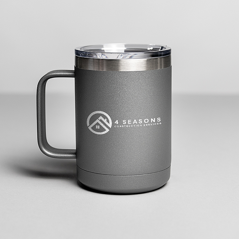 Picture of Gray 15 oz. Polar Camel Mug with Slider Lid