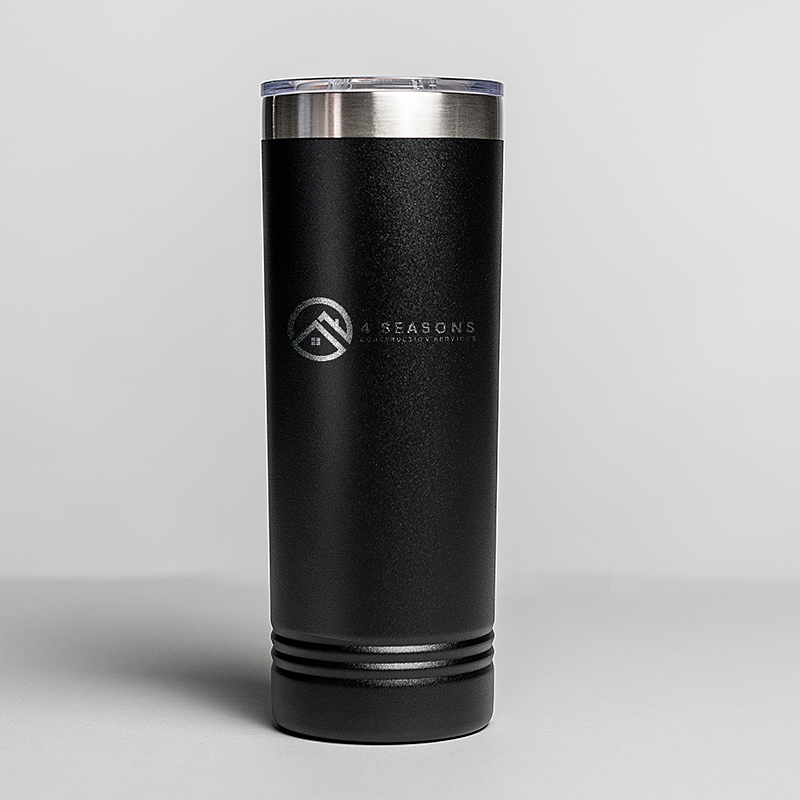 Picture of Black 22 oz. Polar Camel Skinny Tumbler with Slider Lid