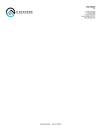 Picture of White 70lb Letterhead