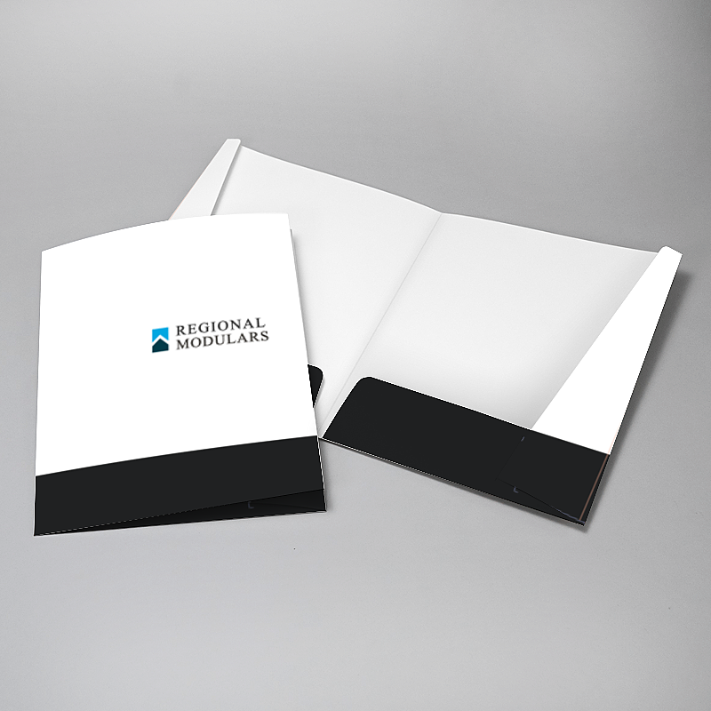 Picture of Glueless Pocket Folder - 8.875" x 11.5"