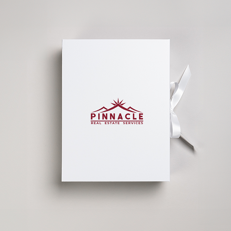 Picture of Magnetic Presentation Box with Ribbon - White