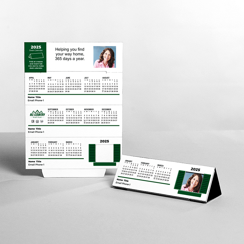 Picture of Custom Tented Desk Calendars - 2025