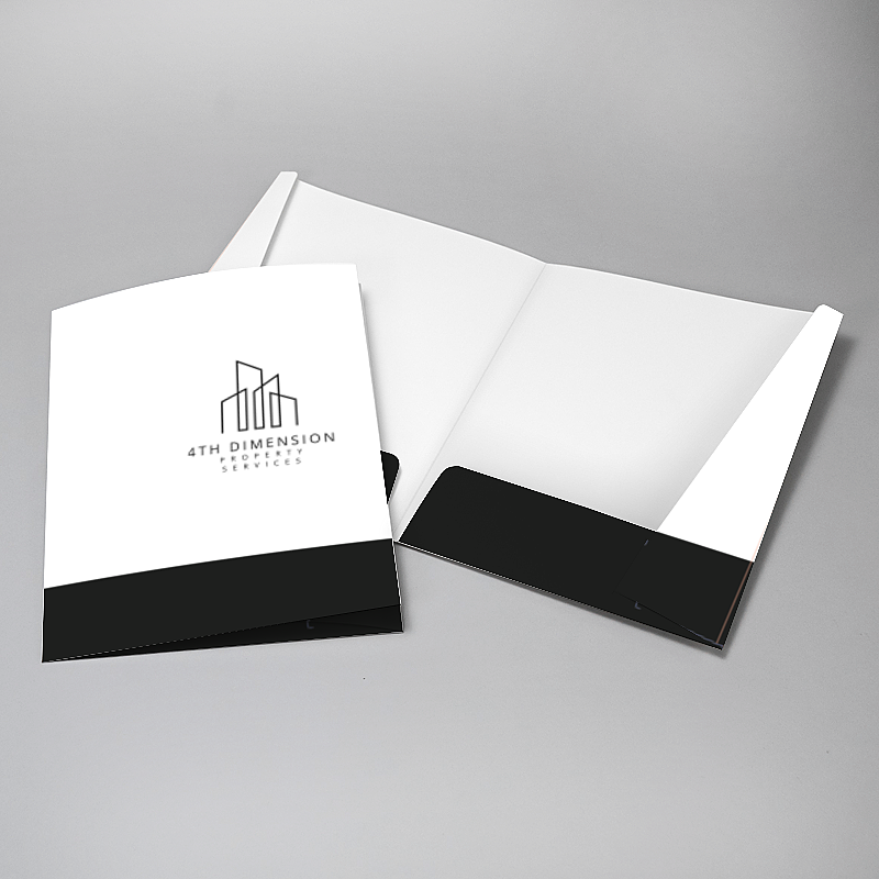 Picture of Glueless Pocket Folder - 8.875" x 11.5"