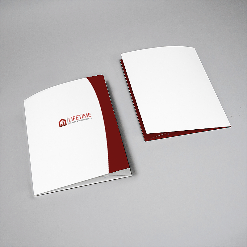 Picture of Glueless Pocket Folder - 8.875" x 11.5"
