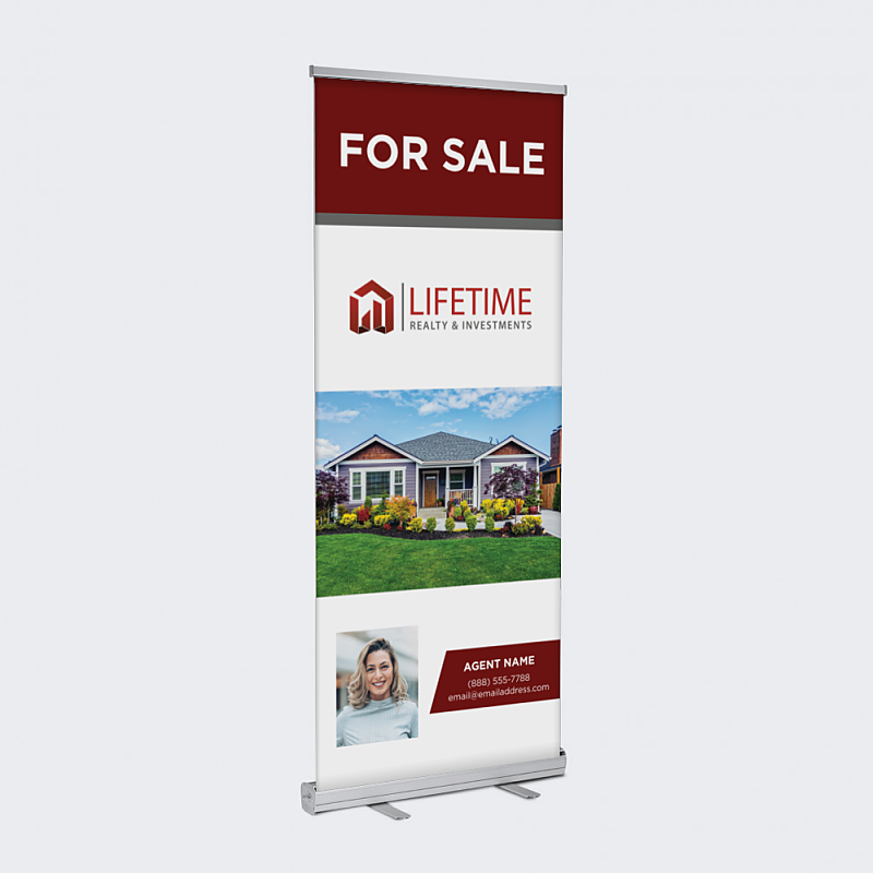 Picture of 33" x 81" Standard Retractable Banner