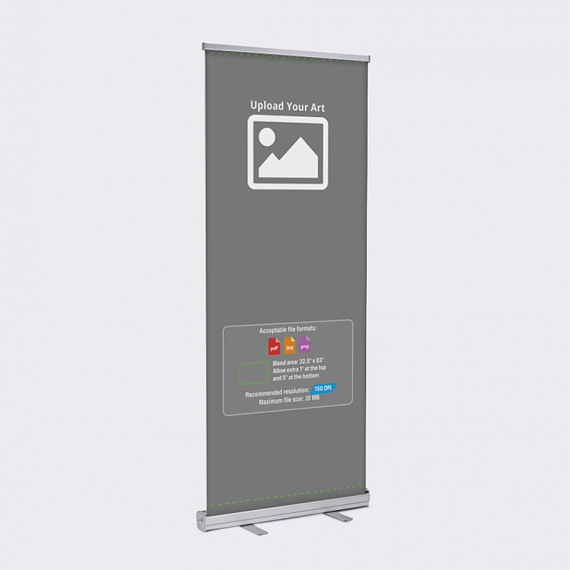 Picture of 33" x 81" Standard Retractable Banner