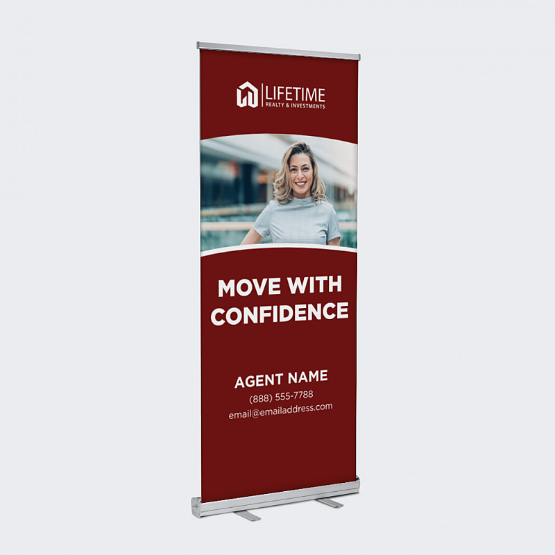 Picture of 33" x 81" Standard Retractable Banner