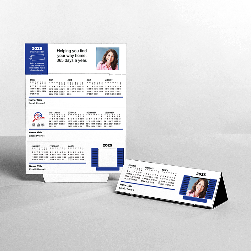 Picture of Custom Tented Desk Calendars - 2025