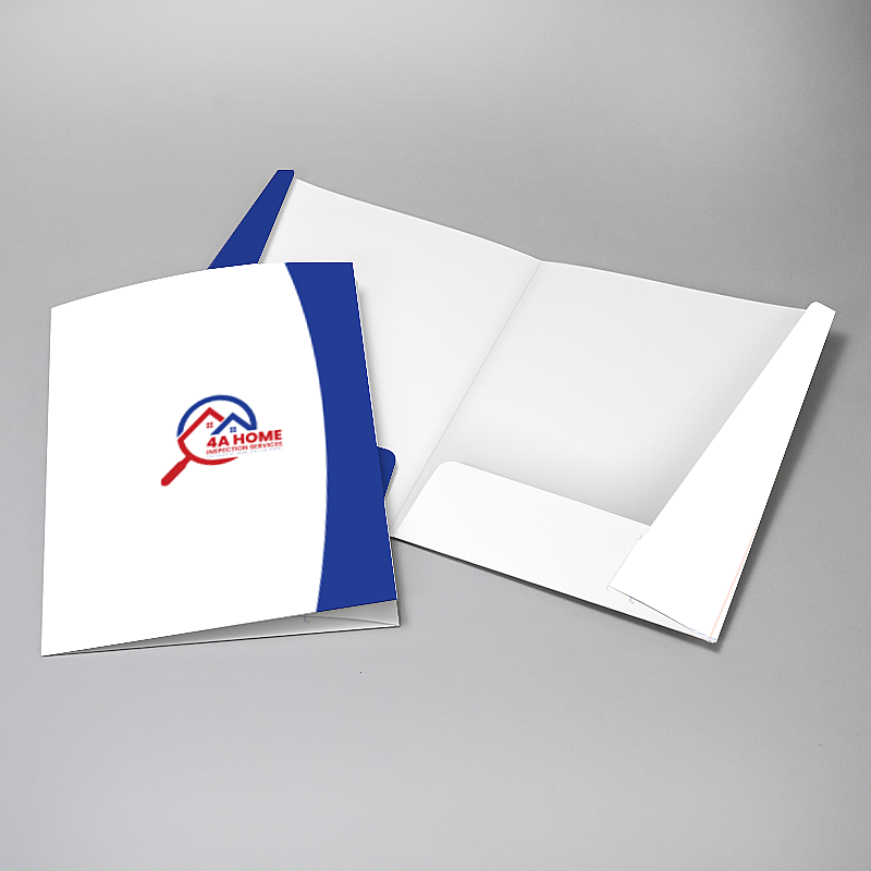 Picture of Glueless Pocket Folder - 8.875" x 11.5"
