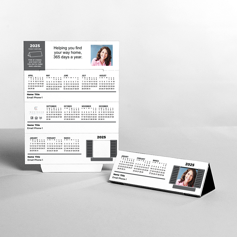 Picture of Custom Tented Desk Calendars - 2025