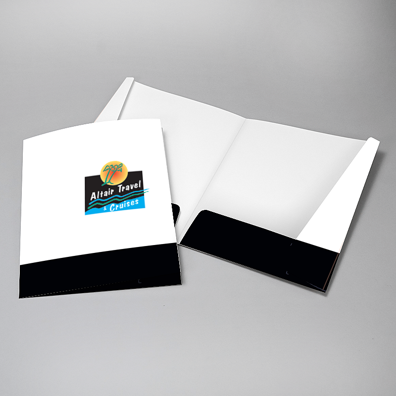 Picture of Glueless Pocket Folder - 8.875" x 11.5"