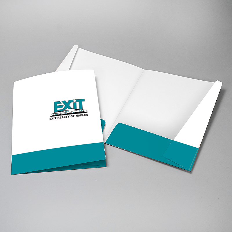 Picture of Glueless Pocket Folder - 8.875" x 11.5"