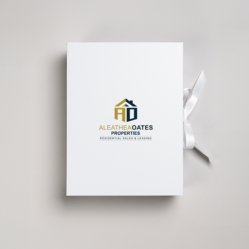 Picture of Magnetic Presentation Box with Ribbon - White