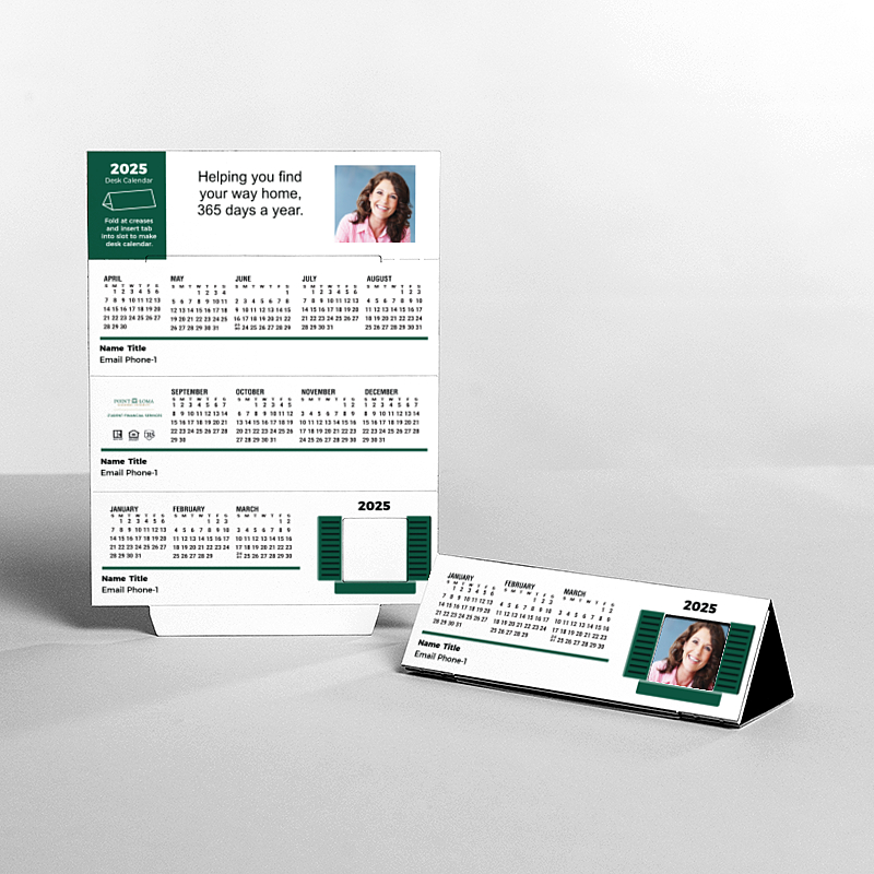 Picture of Custom Tented Desk Calendars - 2025