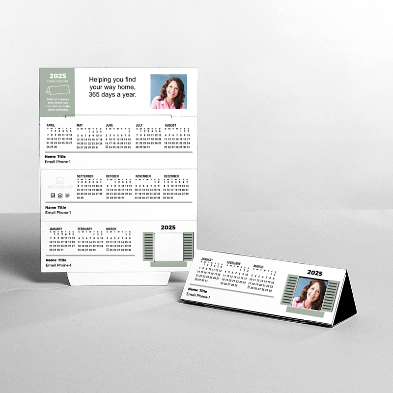 Picture of Custom Tented Desk Calendars - 2025