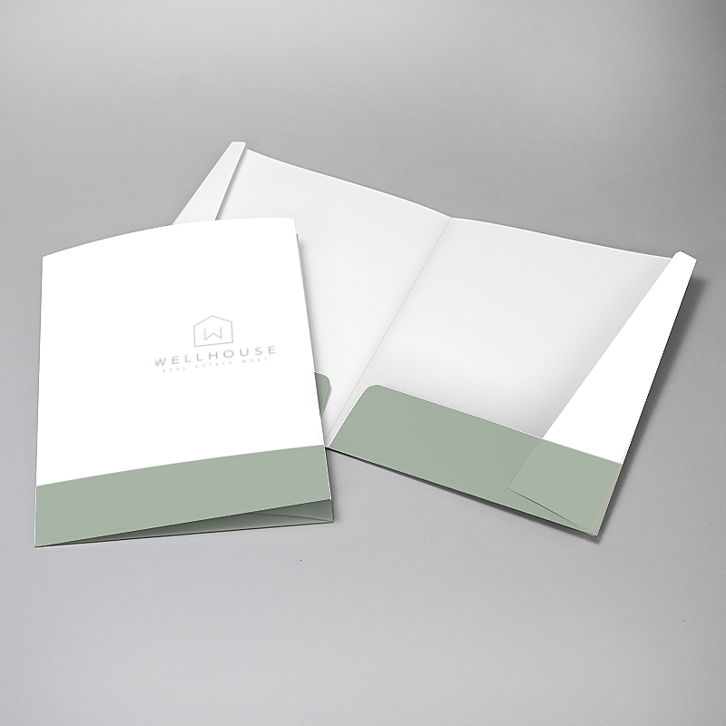 Picture of Glueless Pocket Folder - 8.875" x 11.5"