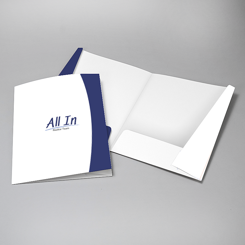 Picture of Glueless Pocket Folder - 8.875" x 11.5"